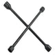 Faithfull 4-Way Wheel Brace Black Powder Coated 14in