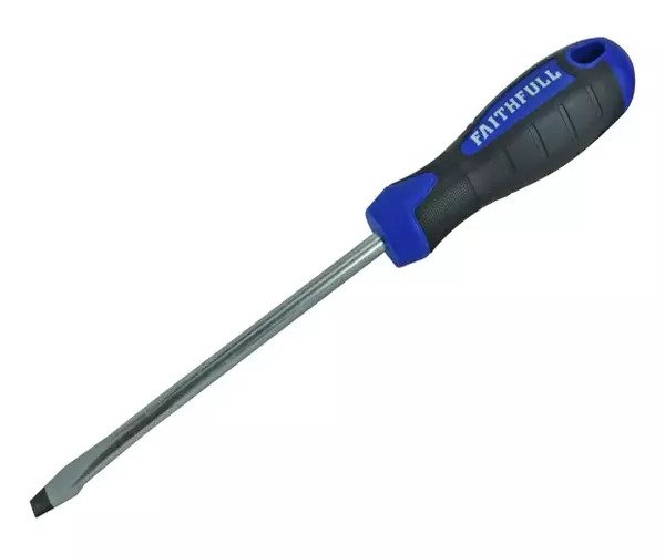 Screwdriver Flared Slotted Tip 
