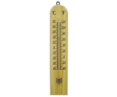 Wall Thermometer - Wood