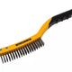 Roughneck Stainless Steel Wire Brush Soft Grip with Scraper 355mm (14in) - 3 Row