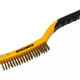 Roughneck Brass Wire Brush Soft Grip with Scraper 355mm (14in) - 3 Row