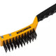 Roughneck Carbon Steel Wire Brush Soft Grip with Scraper 300mm (12in) - 4 Row
