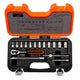 Bahco S160 Socket Set of 16 Metric 1/4in Drive