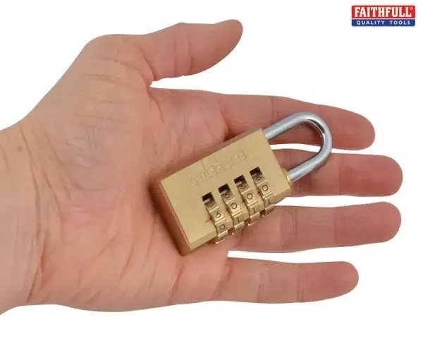 Brass Combination Padlock - imagen 5