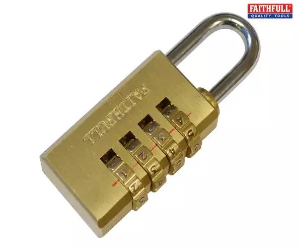 Brass Combination Padlock - imagen 2