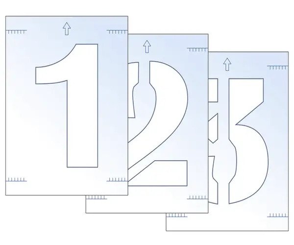 Number Stencil Kit