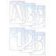 Scan Letter & Number Stencil Kit 25mm