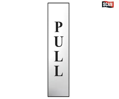 Pull Vertical - Polished Chrome Effect