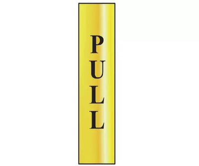  Pull Vertical - Polished Brass Effect