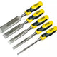 Stanley DYNAGRIP™ Bevel Edge Chisel with Strike Cap Set, 5 Piece