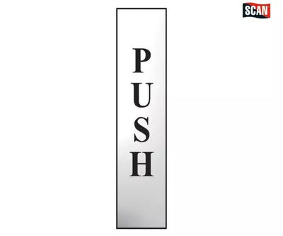  Push Vertical - Polished Chrome Effect