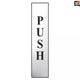 Scan Push Vertical - Polished Chrome Effect 50 x 200mm
