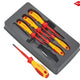 Knipex VDE Screwdriver Set, 6 Piece (inc. Pozidriv)