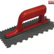 Faithfull Notched Trowel V 4mm & Round 7mm Plastic Handle 11 x 4.1/2in
