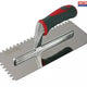 Faithfull Notched Trowel Serrated 6mm Stainless Steel Soft Grip Handle 11 x 4.1/2in