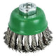 Faithfull Wire Cup Brush Twist Knot 65mm M14x2, 0.50mm Stainless Steel Wire