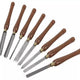 Faithfull HSS Turning Chisel Wooden Boxed Set, 8 Piece