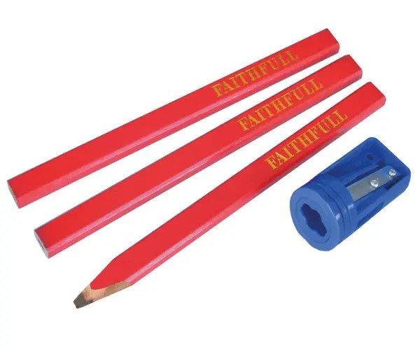 Carpenters' Pencils Red