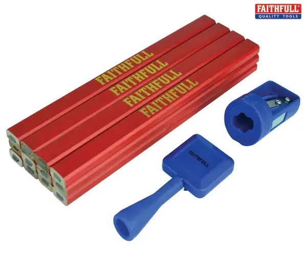 Carpenter's Pencil Kit Red