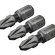 Faithfull Pozi Impact Screwdriver Bits PZ2 x 25mm (Pack 3)