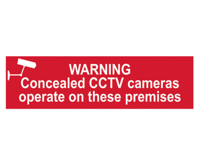  Warning Concealed CCTV