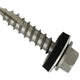 ForgeFix TechFast Metal Roofing to Timber Hex Screw T17 Gash Point 6.3 x 80mm Box 100