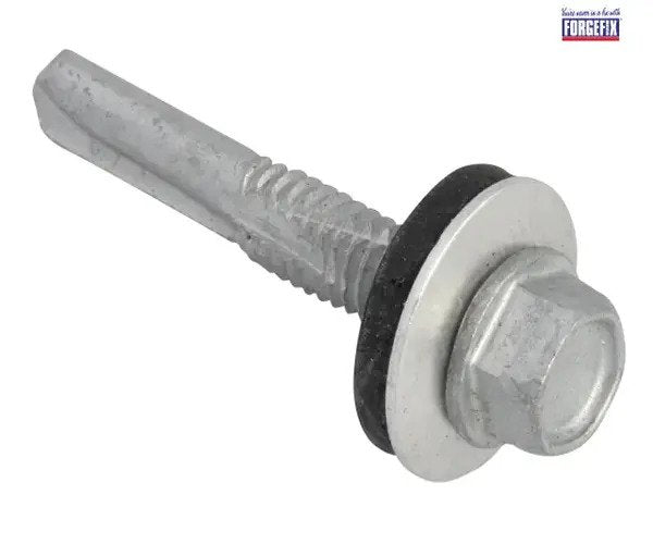 ForgeFix TechFast Hex Head Roofing Screw Self-Drill Heavy Section 5.5 x 35mm Pack 100