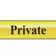 Scan Private - Polished Brass Effect 200 x 50mm