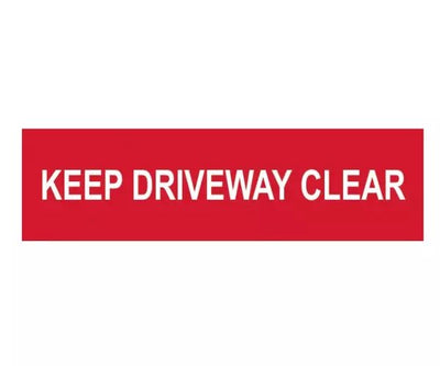 Keep Driveway Clear