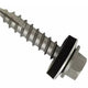 ForgeFix TechFast Metal Roofing to Timber Hex Screw T17 Gash Point 6.3 x 60mm Box 100