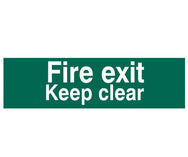 Fire Exit Keep Clear
