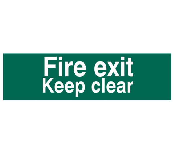 Fire Exit Keep Clear