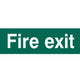 Scan Fire Exit Text Only - PVC 200 x 50mm