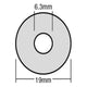 ForgeFix TechFast Bonded EPDM Washer 6.3 x 19mm Box 100