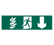Running Man Arrow Down