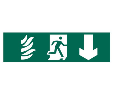 Running Man Arrow Down