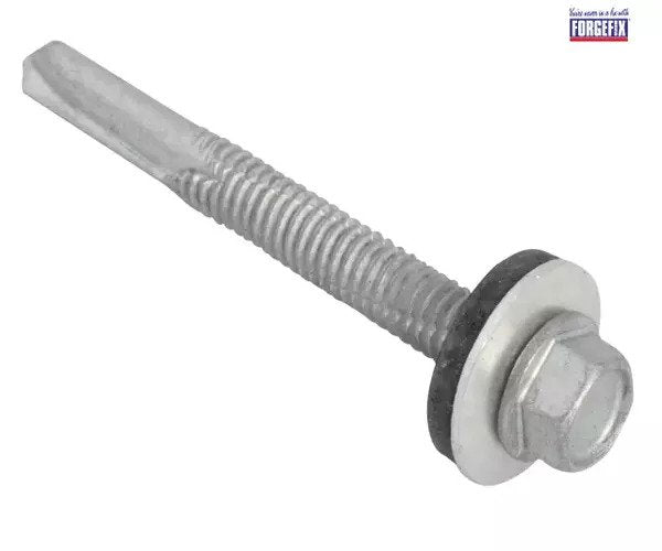 ForgeFix TechFast Hex Head Roofing Screw Self-Drill Heavy Section 5.5 x 51mm Pack 100