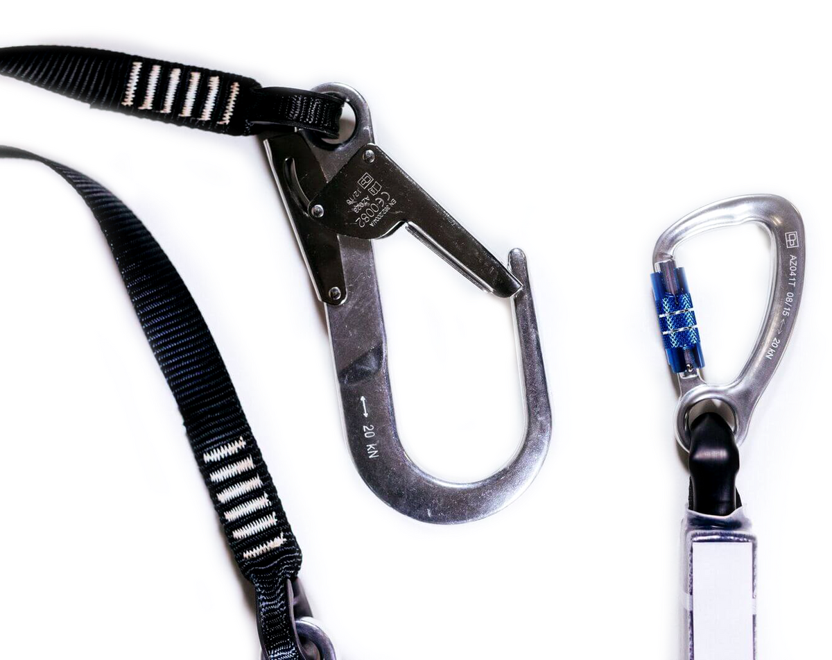 Twin Fall Arrest Lanyard (60mm Scaff Hooks). Supplied by MTN Shop EU - imagen 2