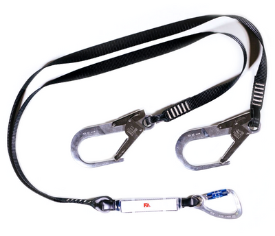 Fall Arrest Lanyards (60mm Scaff Hooks). Supplied by MTN Shop EU