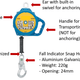 Retractable Fall Arrester- 4mm Cable (6m-15m L)