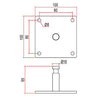 Doughty Baby Pin Wall Plate (16mm) Spec