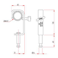 Doughty Baby Pin Hook Clamp Spec - imagen 3