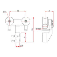 Doughty Standard Barrel Trolley (Aluminum). Supplied by MTN Shop EU - imagen 3