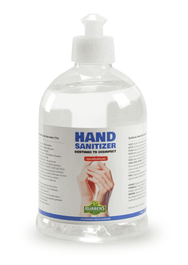 Hand Sanitizer 500mL - 75% Ethanol – This water-based liquid hand sanitiser contains an alcohol percentage of 75% and 2% glycerine. The latter provides a caring and moisturizing effect on the hands. – Now available at MTN Shop UK.
