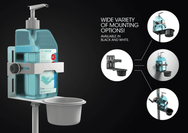 Gravity Hand Sanitizer Holder – With numerous mounting options, it is perfect for suspension in the entrance and waiting areas, offering maximum hygiene for places with high visitor frequency. – Now available at MTN Shop UK.
