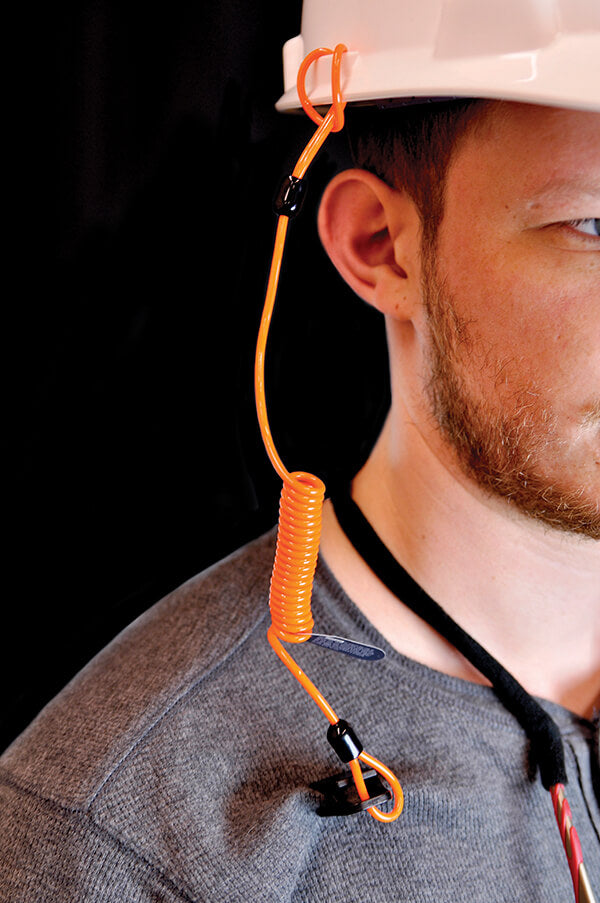 Stronghold Hard Hat Tether – Don't let your hard hat fall on a fellow worker or passerby by keeping a hard hat tether on it. The stronghold hard hat tether easily attaches to any style of hard hat. – Now available at MTN Shop UK. - imagen 4
