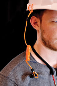 Stronghold Hard Hat Tether – Don't let your hard hat fall on a fellow worker or passerby by keeping a hard hat tether on it. The stronghold hard hat tether easily attaches to any style of hard hat. – Now available at MTN Shop UK. - imagen 4