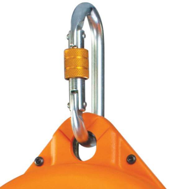 Neofeu Retractable Fall Arrester- 4mm Cable (10mL) – The Neofeu Retractable Fall Arrester is fitted with a retractable cable lanyard and a braking system with two pawls for immediate locking in case of fall. Swivel hook connector with automatic locking on cable end. Max user weight of 140 kg and arresting force of < 600 daN. Shop now. – Now available at MTN Shop UK. - imagen 2