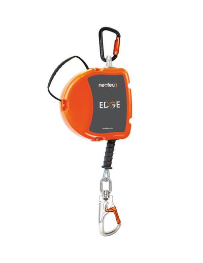Neofeu Retractable Fall Arrester - 5mm Cable (12m L) – The Neofeu Retractable Fall Arrester is user friendly and recommended for both horizontal and vertical use. Fitted with a 12 m long, 5mm wide retractable steel wire rope. Equipped with a centrifugal braking system. Arresting force: < 600 daN. Shop now. – Now available at MTN Shop UK.