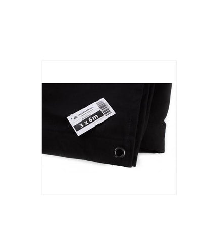 Admiral Staging Black Backdrop 320 g/m² 3m Width x 3m Height – Admiral Staging backdrops have an ideal weight of 320 g/m². The fabric is much stronger than most 300 g/m² currently available on the market and the new backdrops will wrinkle less than the typical 380 g/m². The backdrops are very easy to mount using the pre-existing black eyelets every 25 cm. – Now available at MTN Shop UK.